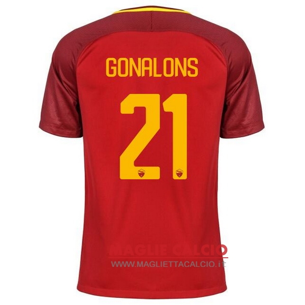 nuova maglietta roma 2017-2018 gonalons 21 prima